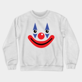 Happy Smiling Circus Clown Crewneck Sweatshirt